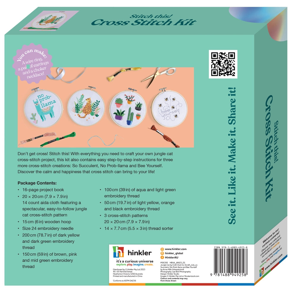 HINKLER CROSS STITCH KIT - OMC! STITCH THIS