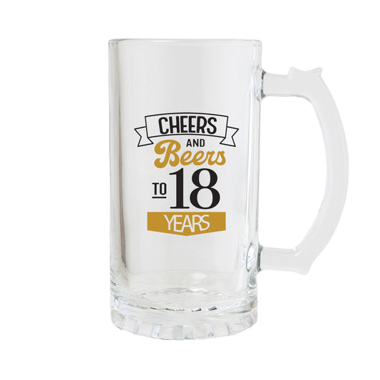 SIP CELEBRATION 18TH BIRTHDAY BEER GLASS