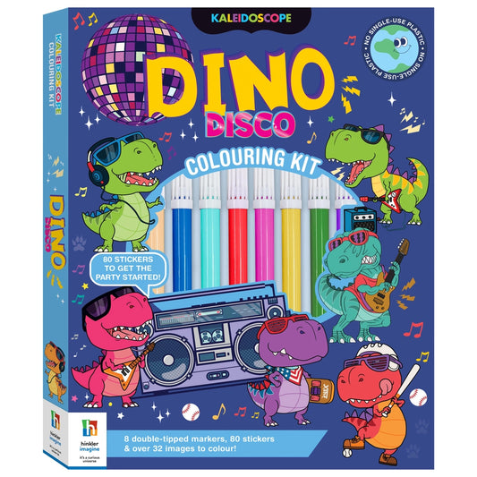 HINKLER KALEIDOSCOPE DINO DISCO COLOURING KIT