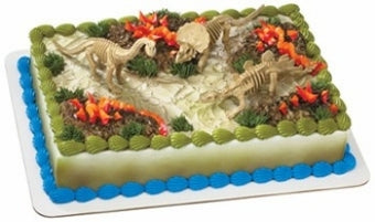 DINOSAUR SKELETONS CAKE DECORATION KIT