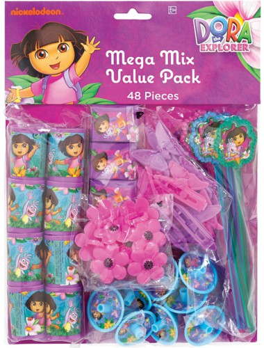 DORA THE EXPLORER PARTY FAVOUR PACK - 48 PARTY FAVORS