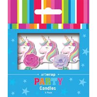 UNICORN BIRTHDAY CANDLES - PACK OF 5