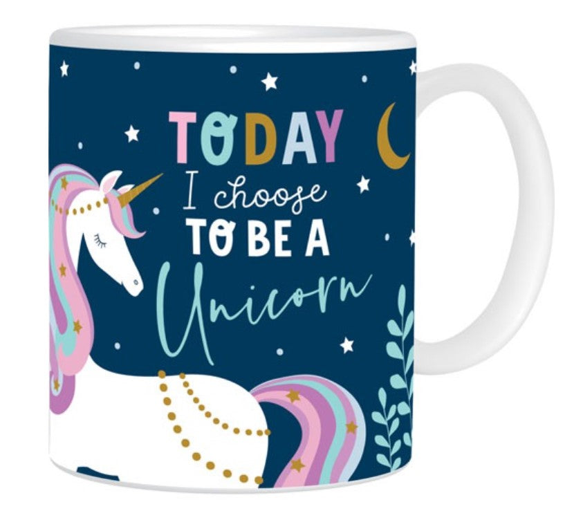 FRANKIE & ME NOVELTY MUG - TODAY I CHOOSE TO BE A UNICORN