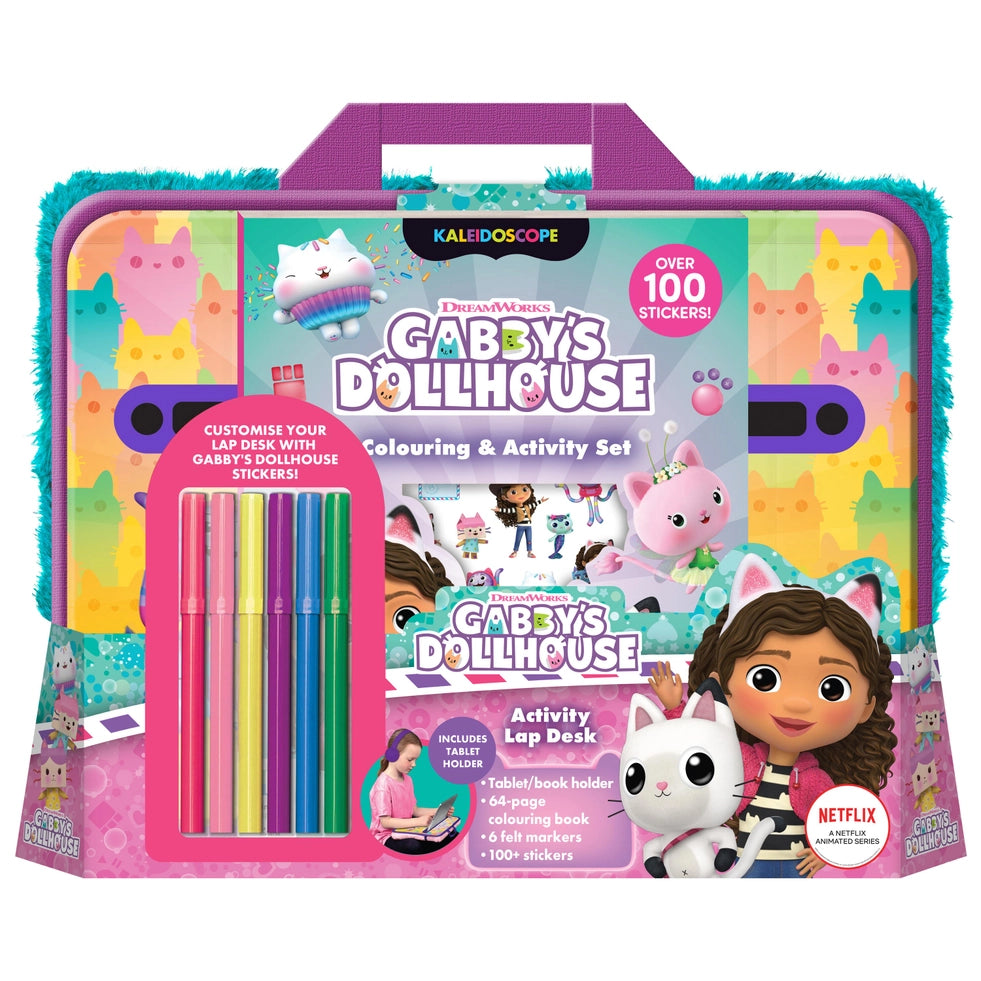 HINKLER KALEIDOSCOPE COLOURING & ACTIVITY GABBY'S DOLLHOUSE LAP DESK