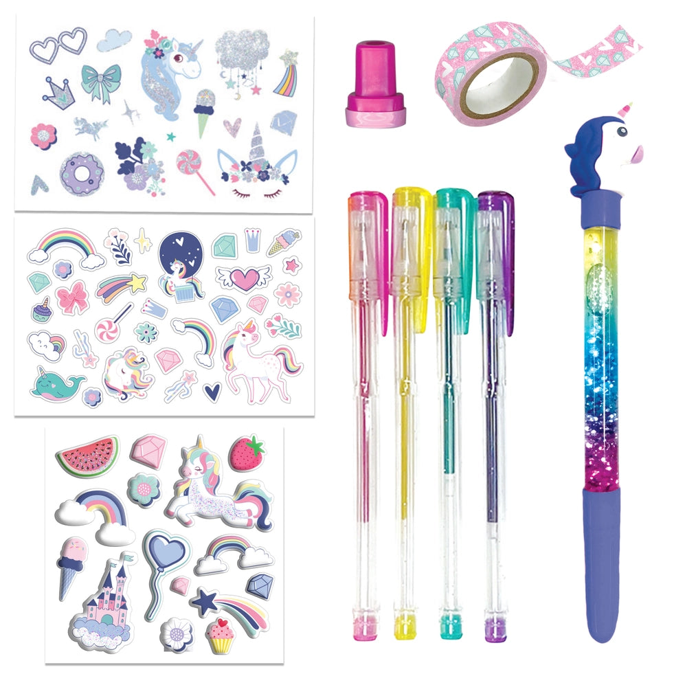 HINKLER SECRET GLITTER STATIONARY KIT