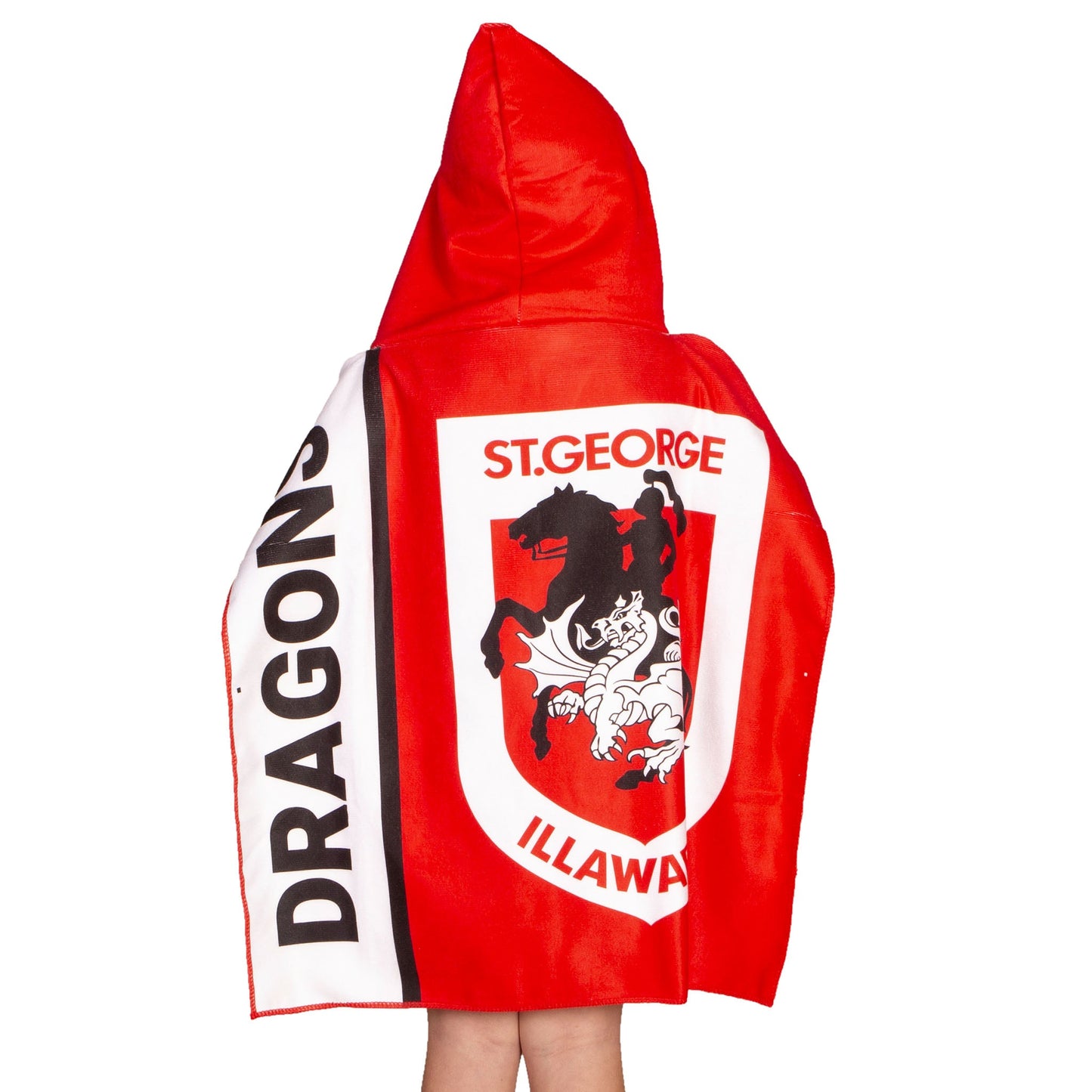 NRL KIDS YOUTH MASCOT BEACH TOWEL - ST GEORGE ILLAWARRA DRAGONS