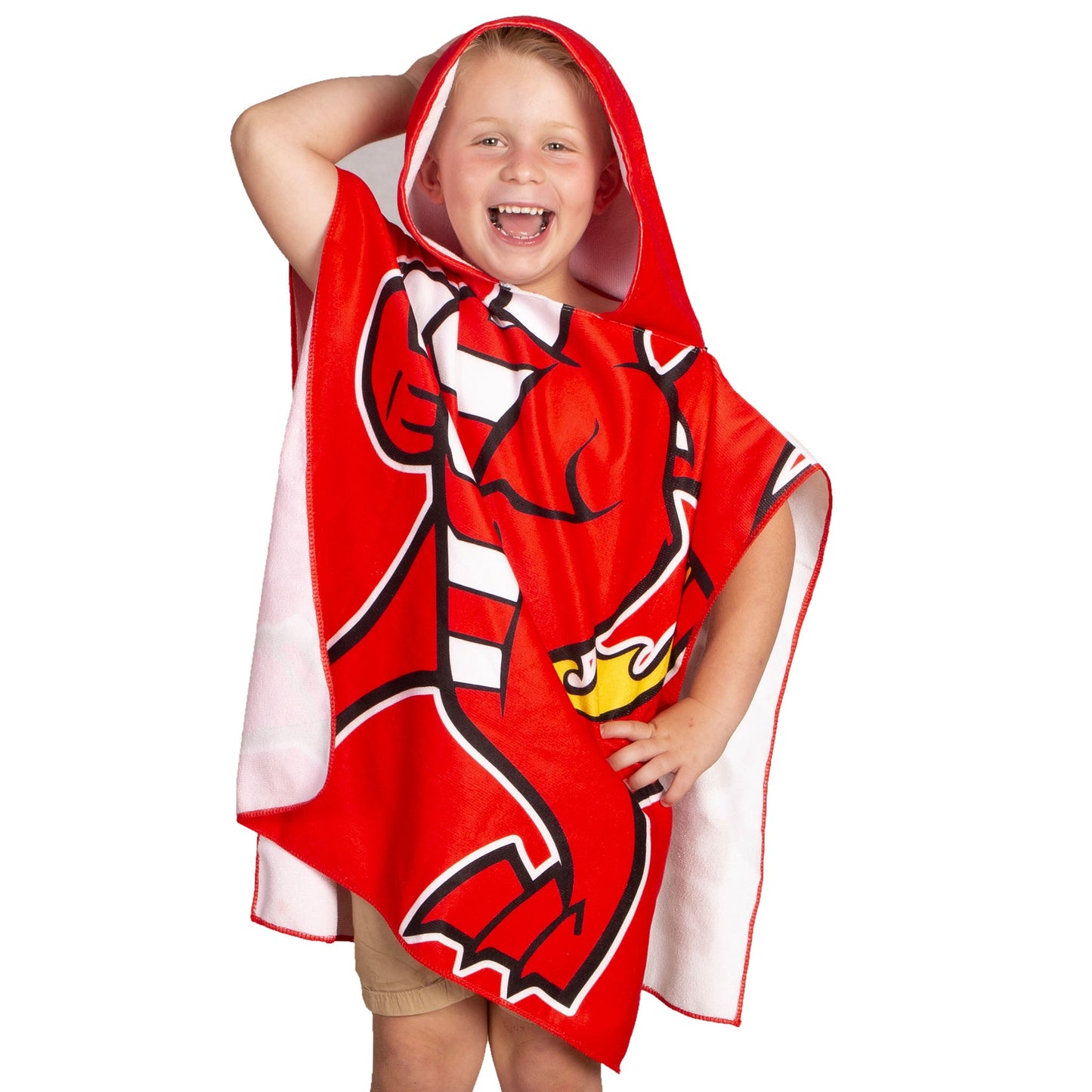 NRL KIDS YOUTH MASCOT BEACH TOWEL - ST GEORGE ILLAWARRA DRAGONS