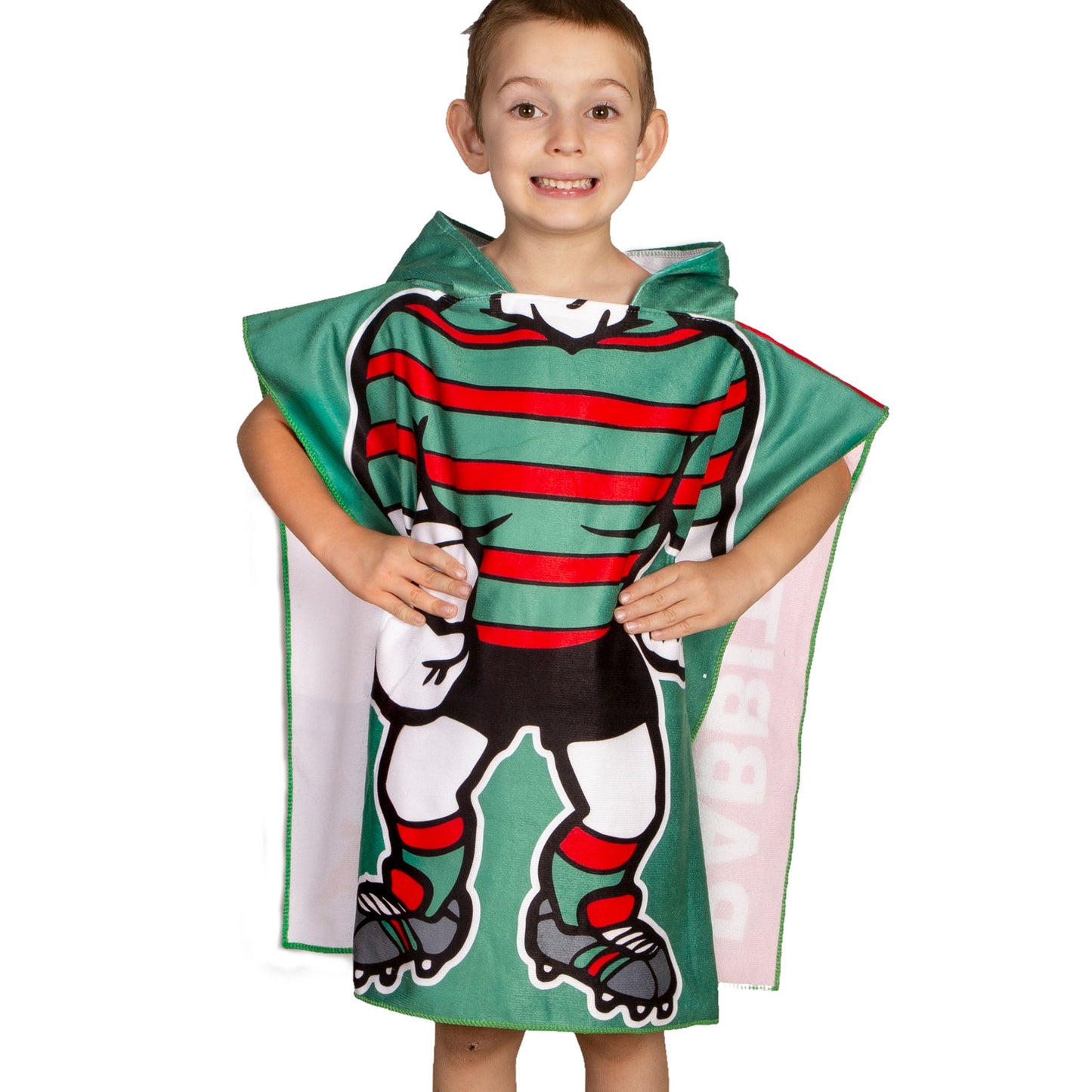 NRL KIDS YOUTH MASCOT BEACH TOWEL - SOUTH SYDNEY RABBITOHS