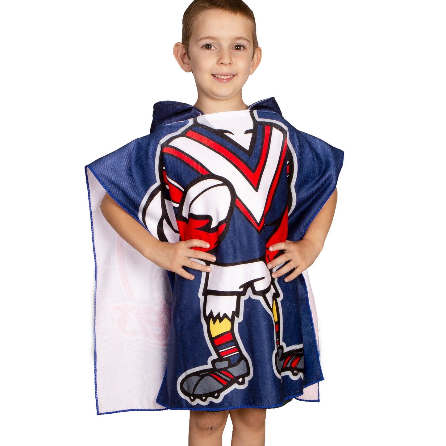 NRL KIDS YOUTH MASCOT BEACH TOWEL - SYDNEY ROOSTERS