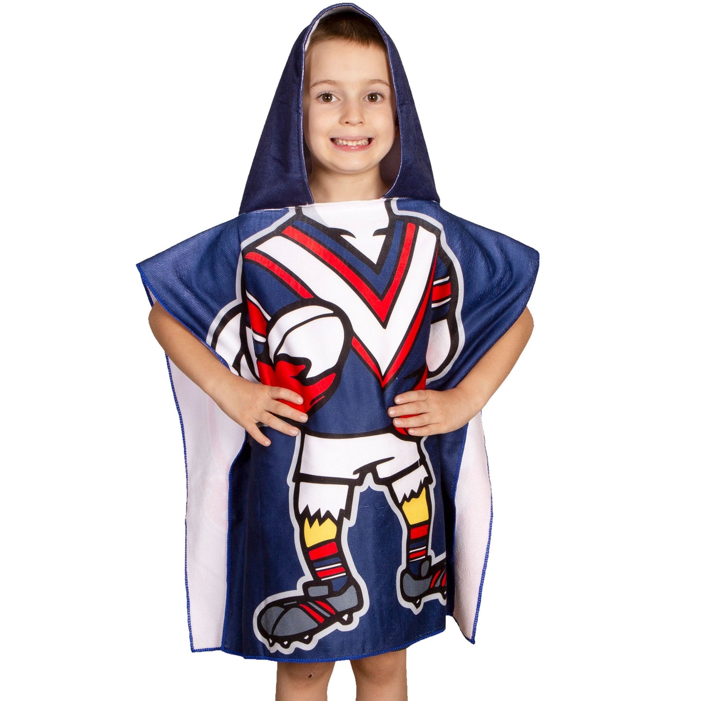 NRL KIDS YOUTH MASCOT BEACH TOWEL - SYDNEY ROOSTERS