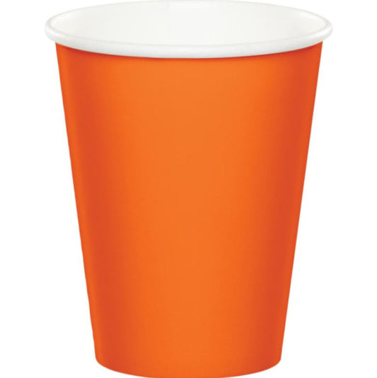 SUNKISSED ORANGE 266ML PAPER CUPS - PACK OF 24