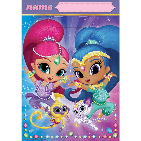 SHIMMER AND SHINE LOOT BAGS - PACK OF 8