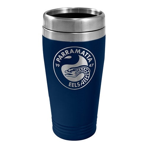 NRL PARRAMATTA EELS STAINLESS STEEL TRAVEL MUG