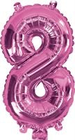 ARTWRAP PINK FOIL BALLOON - NUMBER 8