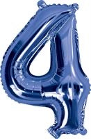 ARTWRAP BLUE FOIL BALLOON - NUMBER 4