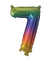 ARTWRAP RAINBOW FOIL BALLOON - NUMBER 7