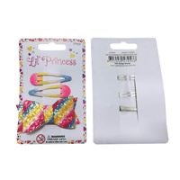 LIL' PRINCESS GLITTER RAINBOW BOW CLIP SET - PACK OF 3