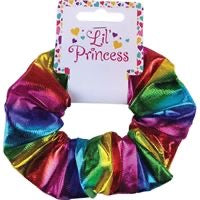 LIL' PRINCESS RAINBOW METALLIC SCRUNCHIE