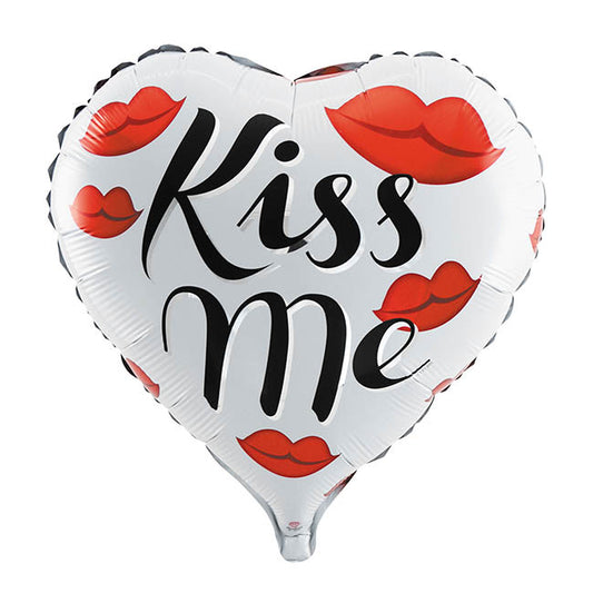 HEART SHAPE KISS ME FOIL BALLOON - 45CM