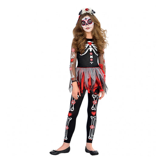 SCARED TO THE BONE GIRLS CHILD COSTUME