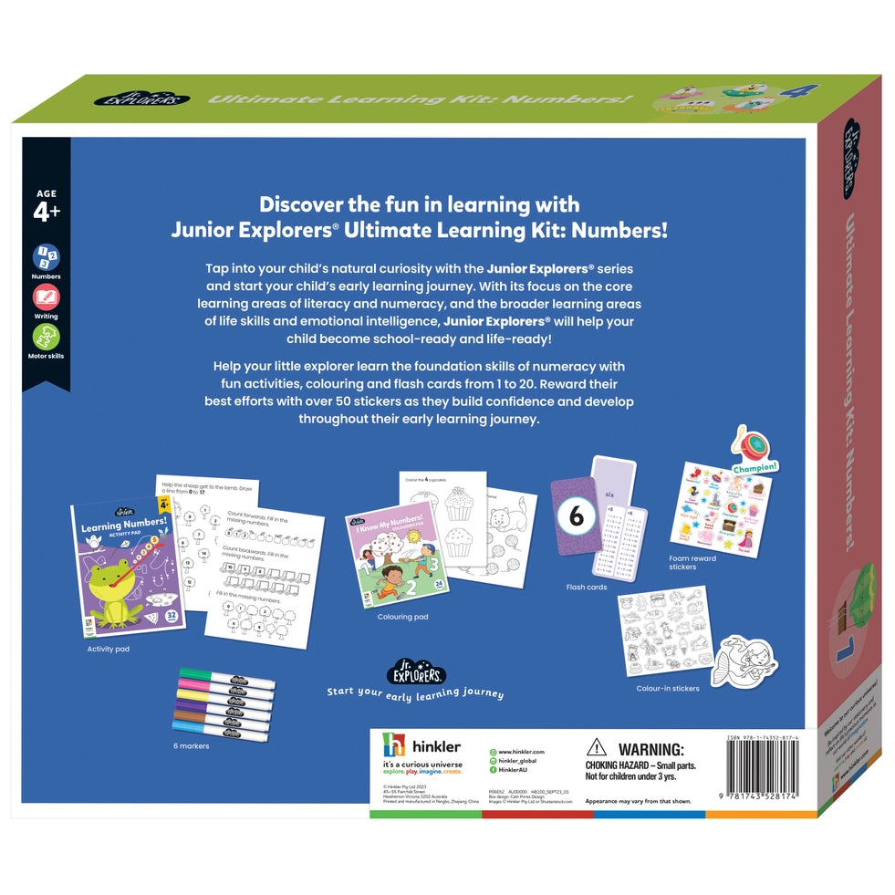 HINKLER JUNIOR EXPLORERS ULTIMATE LEARNING KIT - I'M LEARNING NUMBERS!