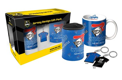 NRL NEWCASTLE KNIGHTS JERSY DESIGN GIFT PACK