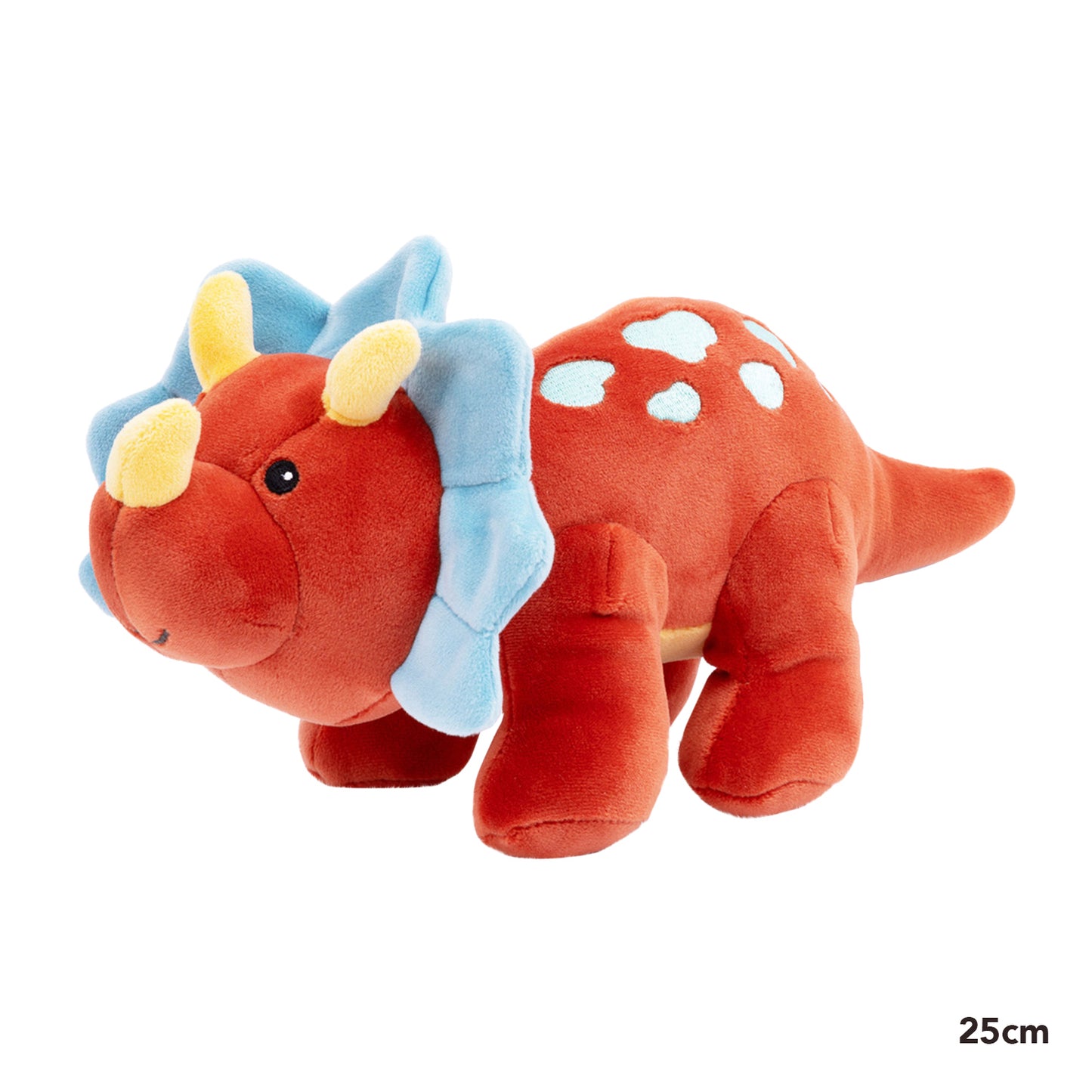 MARY MEYER SMOOTHEEZ TRICERATOPS DINOSAUR PLUSH TOY 25CM