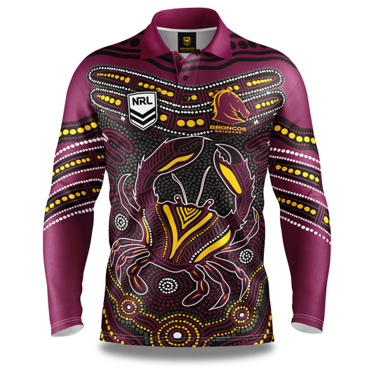 NRL KARUMBA FISHING SHIRT - BRISBANE BRONCOS