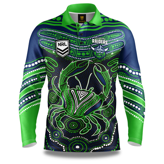 NRL KARUMBA FISHING SHIRT - CANBERRA RAIDERS