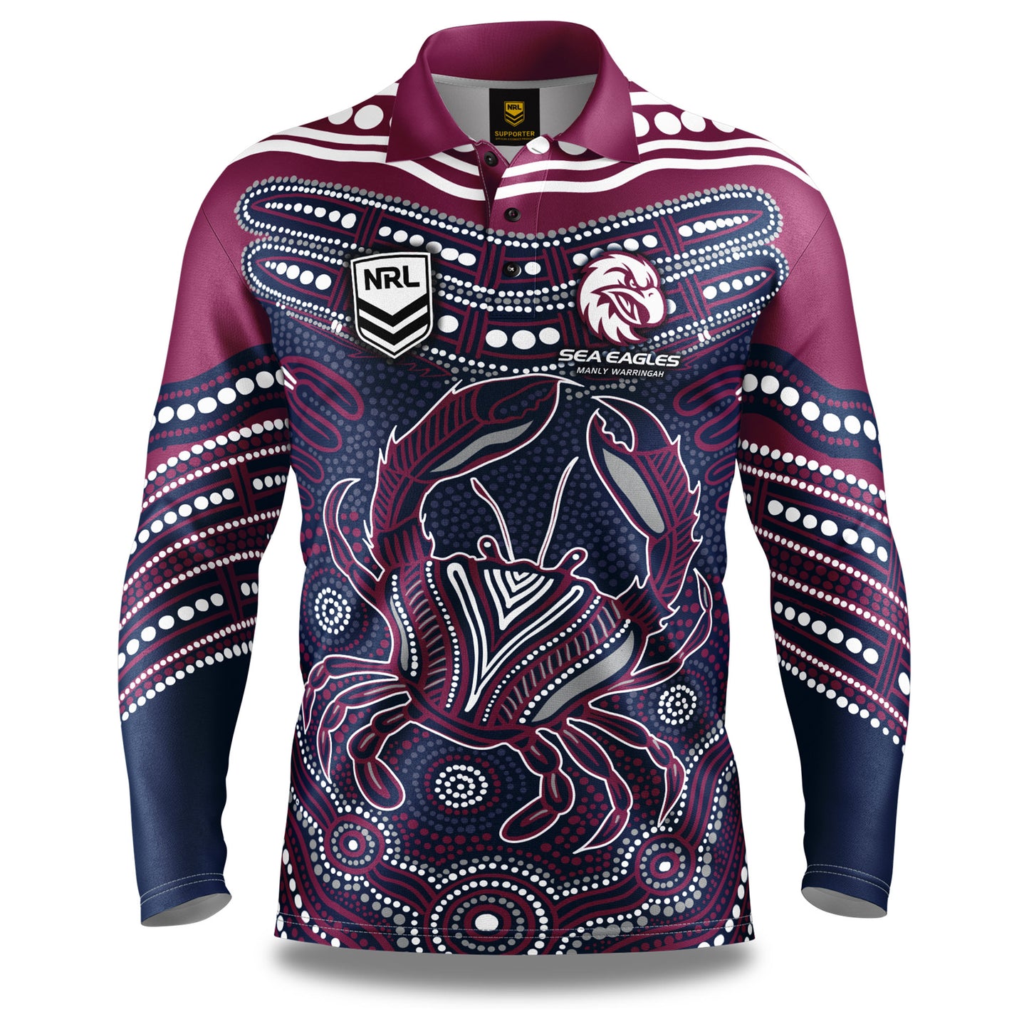 NRL KARUMBA FISHING SHIRT - MANLY SEA EAGLES