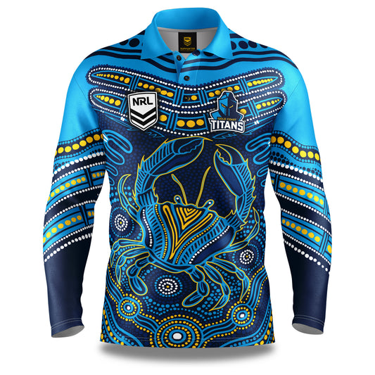 NRL KARUMBA FISHING SHIRT - GOLD COAST TITANS