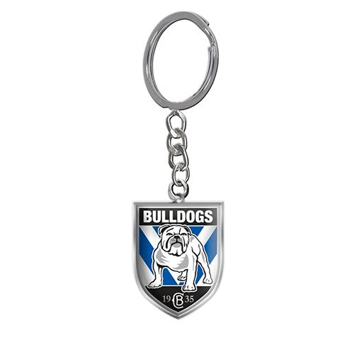 NRL CANTERBURY BULLDOGS ENAMEL KEYRING