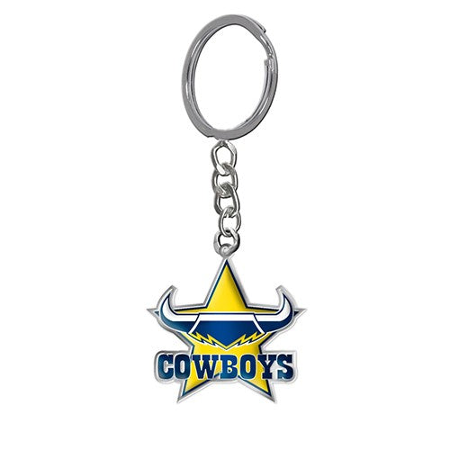 NRL NORTH QUEENSLAND COWBOYS ENAMEL KEYRING