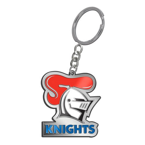 NRL NEWCASTLE KNIGHTS ENAMEL KEYRING