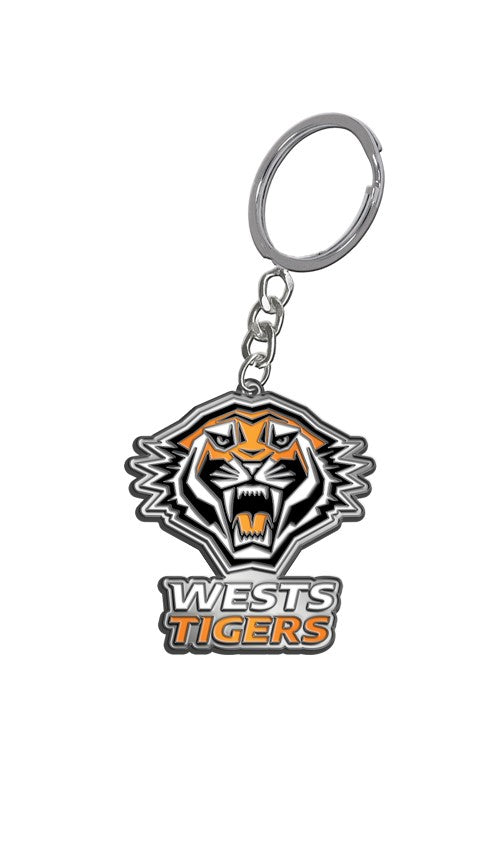 NRL WESTS TIGERS ENAMEL KEYRING