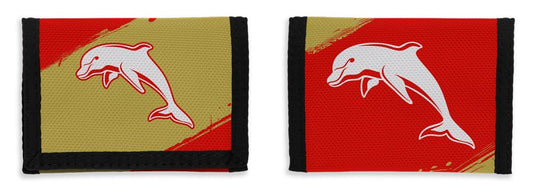 NRL REDCLIFFE DOLPHINS KIDS VELCRO WALLET