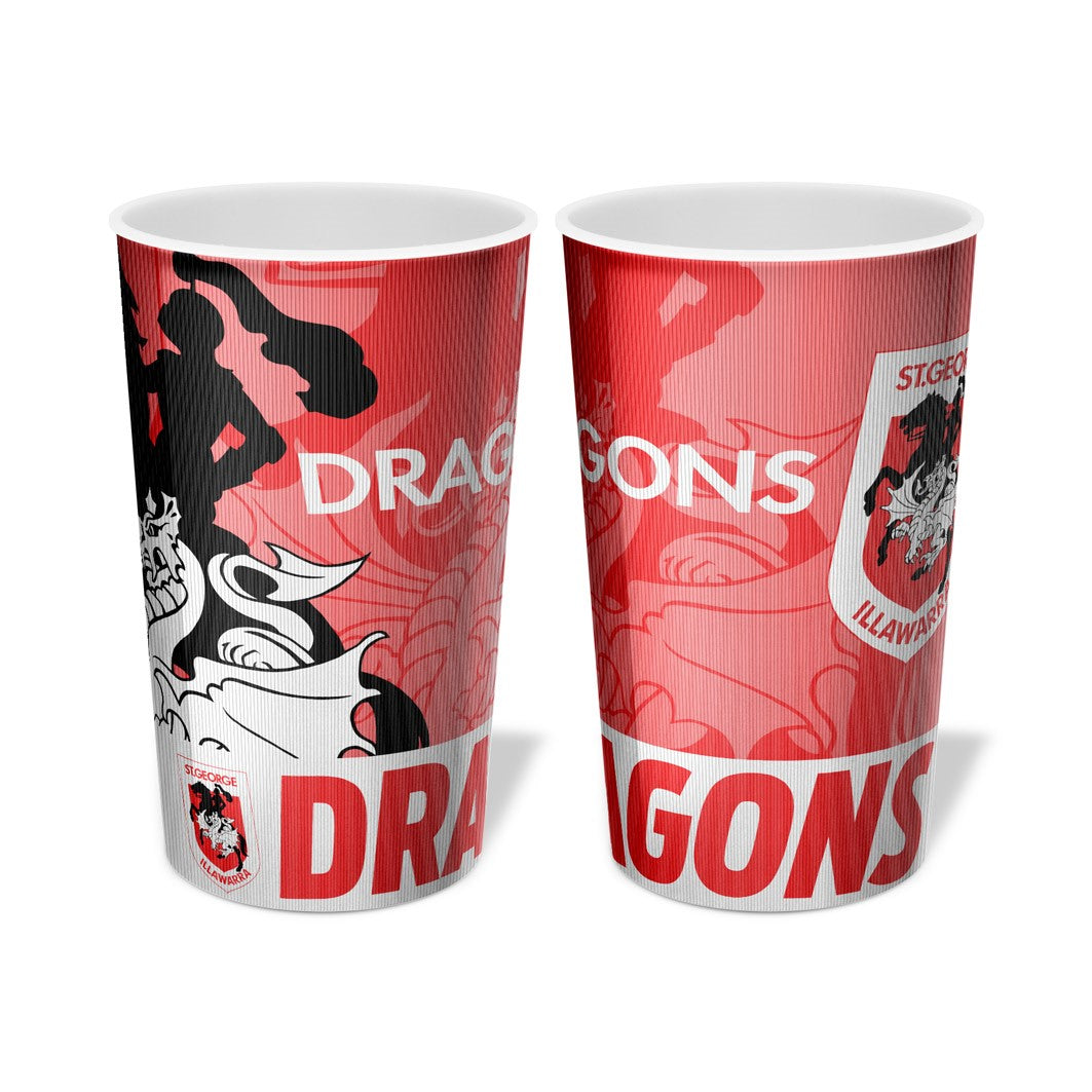 NRL ST GEORGE ILLAWARRA DRAGONS LENTICULAR TUMBLER