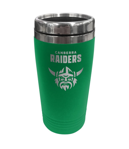 NRL CANBERRA RAIDERS STAINLESS STEEL TRAVEL MUG