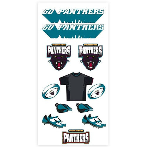 NRL PENRITH PANTHERS TATTOO SHEET - PACK OF 12