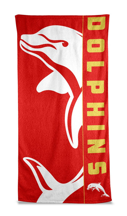 NRL BEACH TOWEL - REDCLIFFE DOLPHINS