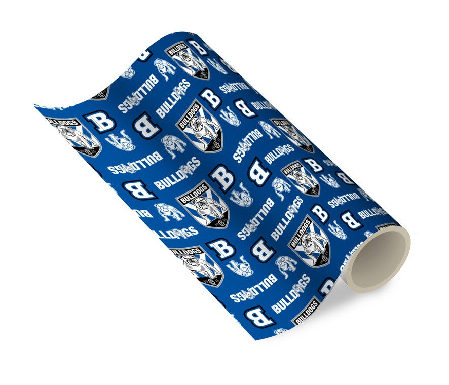 NRL CANTERBURY BULLDOGS GIFT WRAPPING PAPER