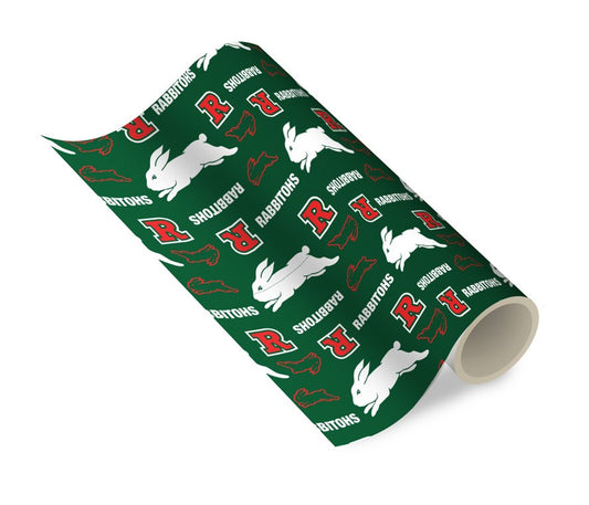 NRL SOUTH SYDNEY RABBITOHS GIFT WRAPPING PAPER