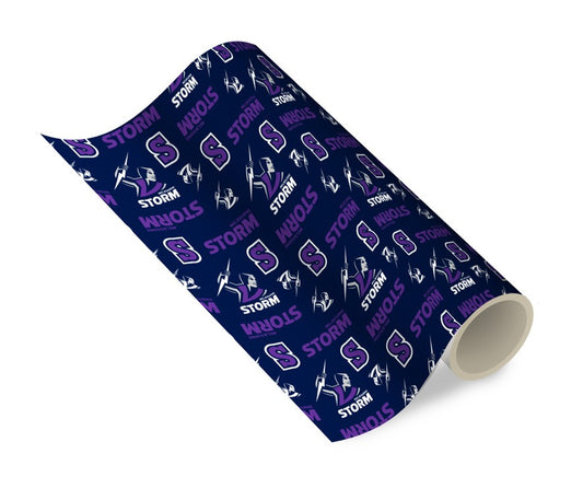 NRL MELBOURNE STORM GIFT WRAPPING PAPER