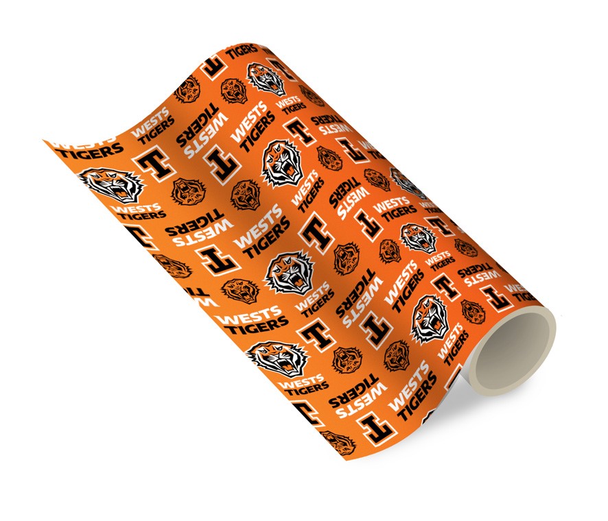 NRL WESTS TIGERS GIFT WRAPPING PAPER