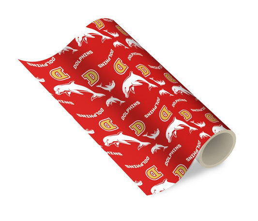 NRL REDCLIFFE DOLPHINS GIFT WRAPPING PAPER