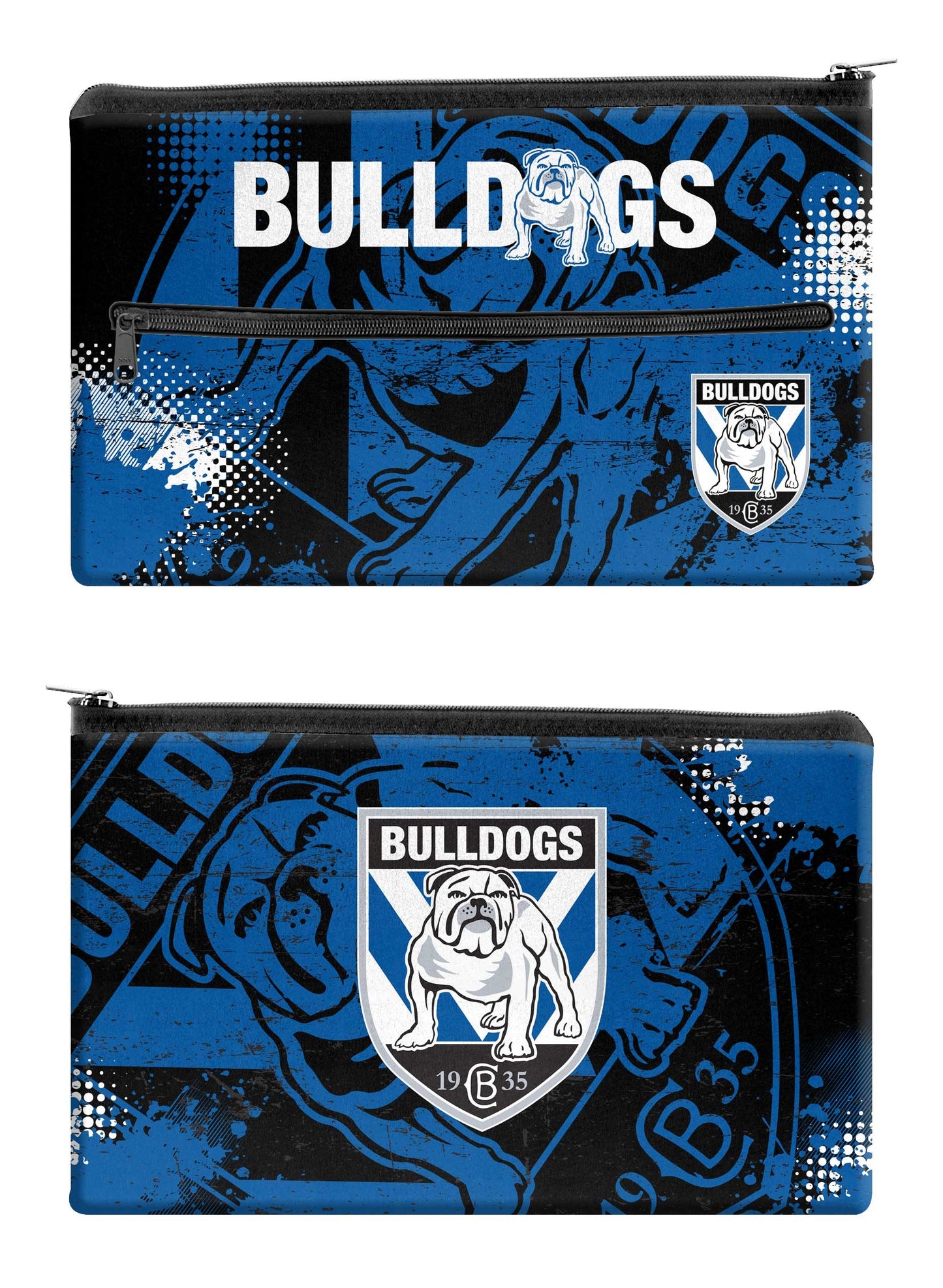 NRL CANTERBURY BULLDOGS NEOPRENE KIDS PENCIL CASE