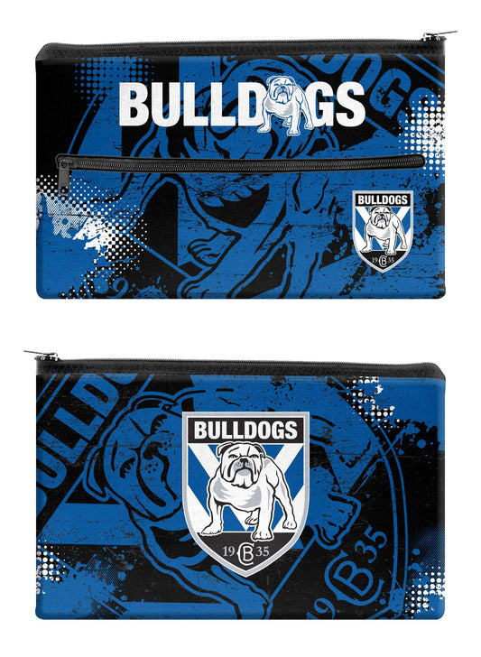 NRL CANTERBURY BULLDOGS NEOPRENE KIDS PENCIL CASE