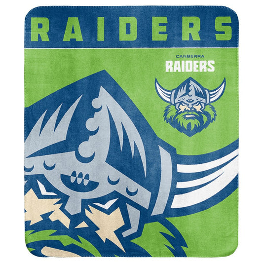 NRL CANBERRA RAIDERS POLAR FLEECE BLANKET