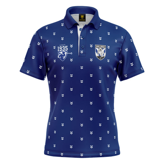 NRL MULLIGAN GOLF POLO SHIRT - CANTERBURY BULLDOGS