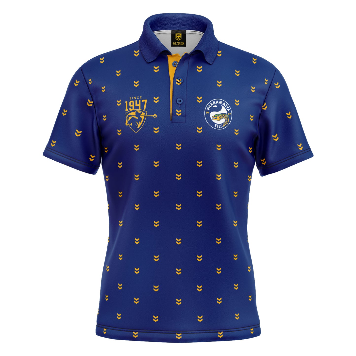 NRL MULLIGAN GOLF POLO SHIRT - PARRAMATTA EELS